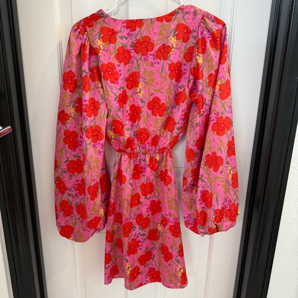 Show me your MuMu Red Floral Christina Dress size Xs - Picture 7 of 9
